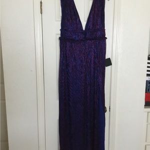 NWT Lulus Low Cut Maxi Dress, CRUISE ALERT DRESS